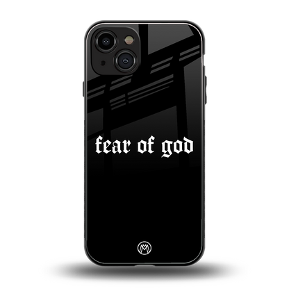 fear of god back phone cover | glass case for iphone 15