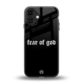 fear of god back phone cover | glass case for iphone 16 plus