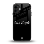 fear of god back phone cover | glass case for iphone 16 plus