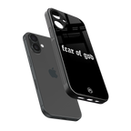 fear of god back phone cover | glass case for iphone 16 plus