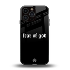 fear of god back phone cover | glass case for iphone 16 pro max