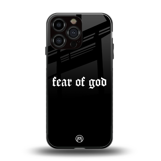 fear of god back phone cover | glass case for iphone 16 pro max