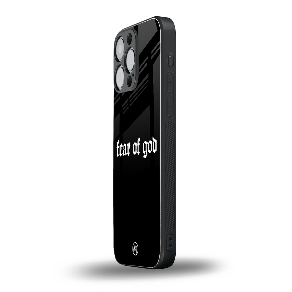 fear of god back phone cover | glass case for iphone 16 pro max