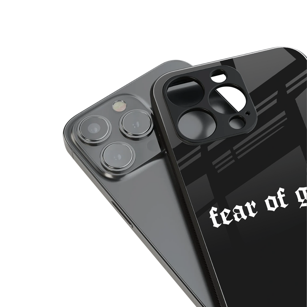 fear of god back phone cover | glass case for iphone 13 pro max