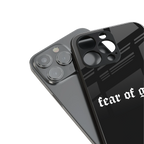 fear of god back phone cover | glass case for iphone 13 pro