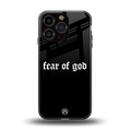 fear of god back phone cover | glass case for iphone 16 pro