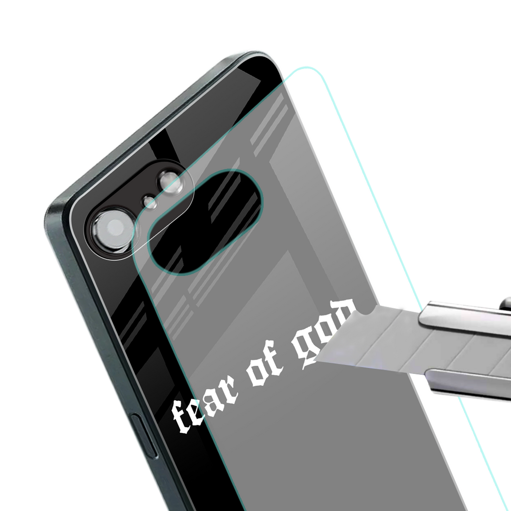 fear of god back phone cover | glass case for iphone 16e
