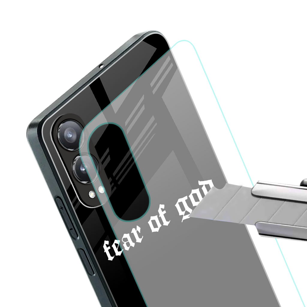 fear of god back phone cover | glass case for oneplus nord ce 4 lite