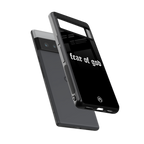 fear of god back phone cover | glass case for google pixel 6 pro