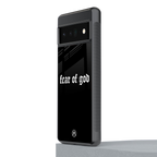 fear of god back phone cover | glass case for google pixel 6 pro