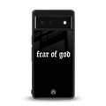 fear of god back phone cover | glass case for Google Pixel 6A