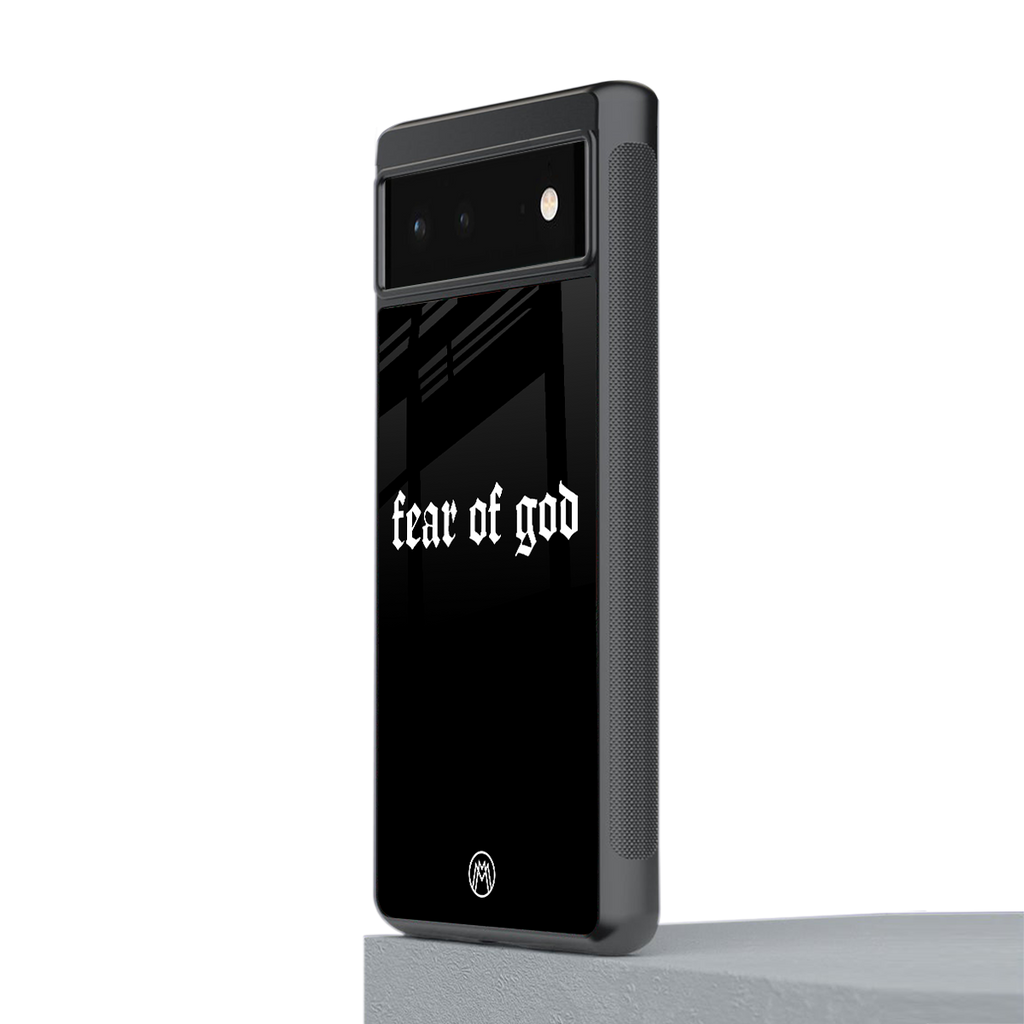 fear of god back phone cover | glass case for Google Pixel 6A