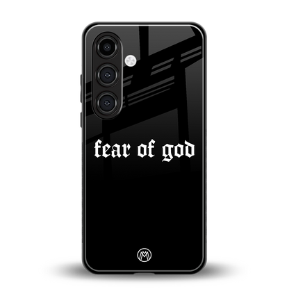 fear of god back phone cover | glass case for samsung galaxy s24 fe