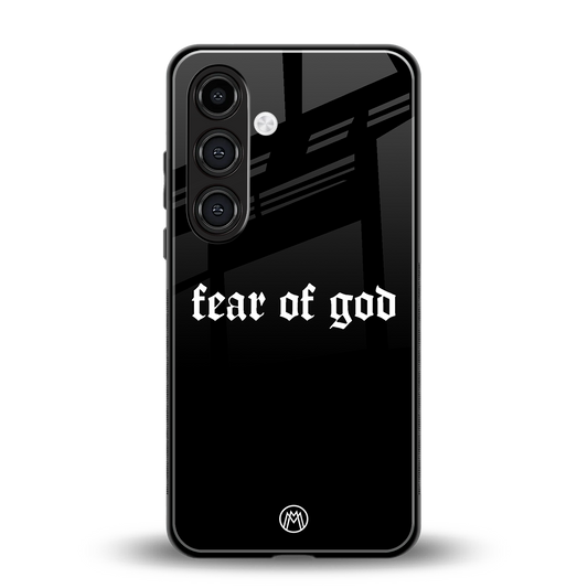 fear of god back phone cover | glass case for samsung galaxy s24 fe