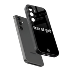 fear of god back phone cover | glass case for samsung galaxy s25 plus