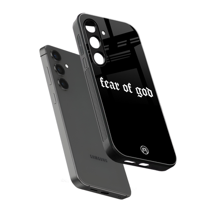 fear of god back phone cover | glass case for samsung galaxy s24 fe