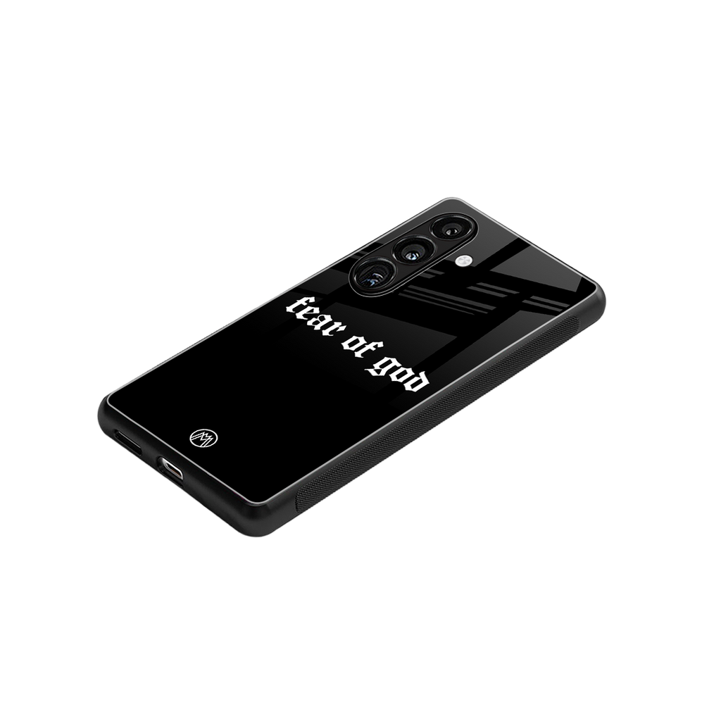 fear of god back phone cover | glass case for samsung galaxy s24 plus