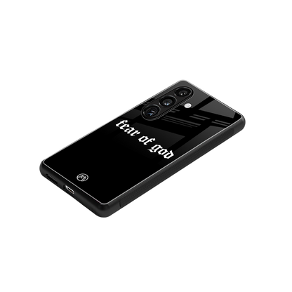 fear of god back phone cover | glass case for samsung galaxy s24 fe