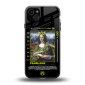 fearless mona lisa back phone cover | glass case for iphone 15 plus