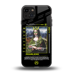 fearless mona lisa back phone cover | glass case for iphone 15