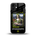 fearless mona lisa back phone cover | glass case for iphone 16 plus