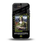 fearless mona lisa back phone cover | glass case for iphone 16e