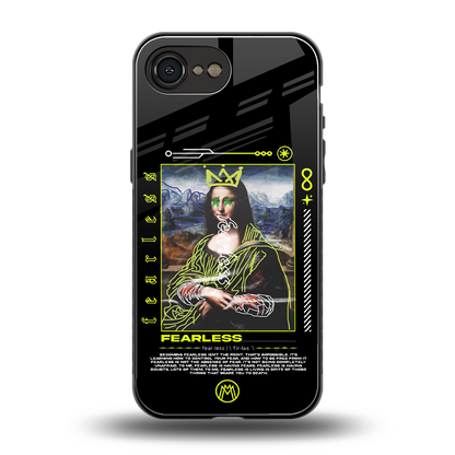 fearless mona lisa back phone cover | glass case for iphone 16e