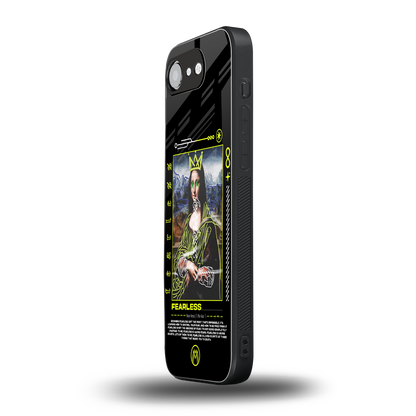 fearless mona lisa back phone cover | glass case for iphone 16e