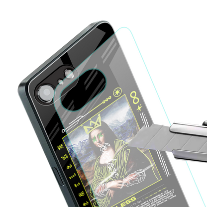 fearless mona lisa back phone cover | glass case for iphone 16e