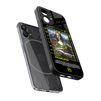 fearless mona lisa back phone cover | glass case for nothing phone 1