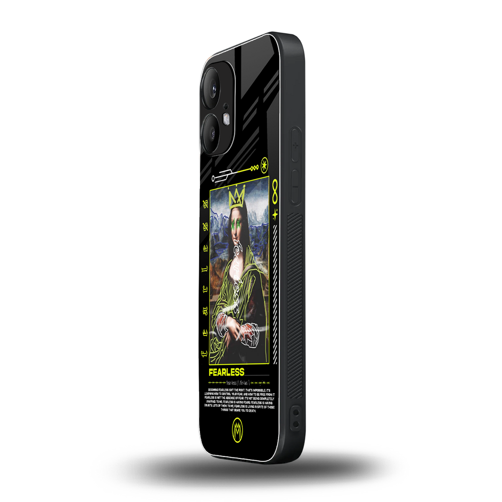 fearless mona lisa back phone cover | glass case for nothing phone 2