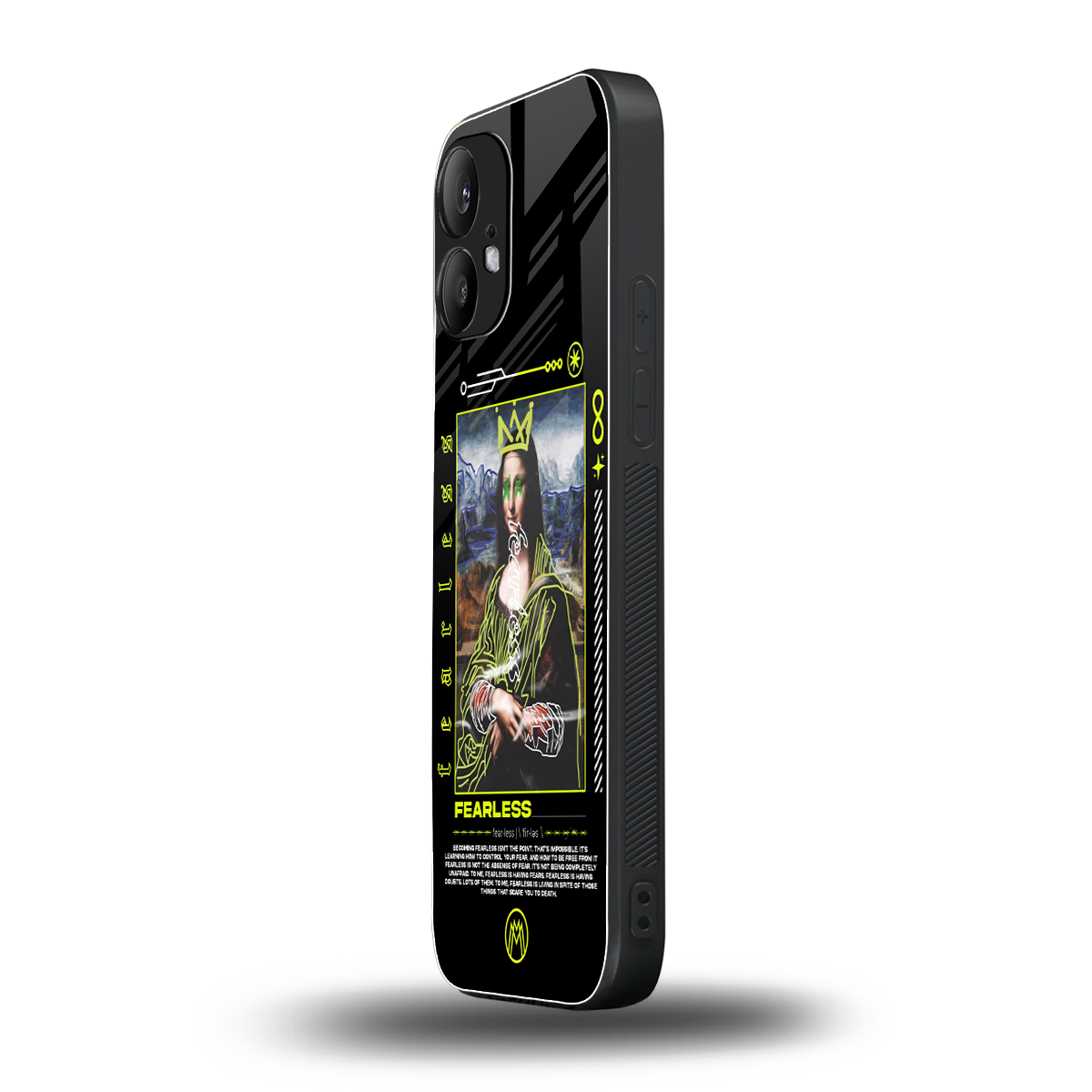 fearless mona lisa back phone cover | glass case for nothing phone 2
