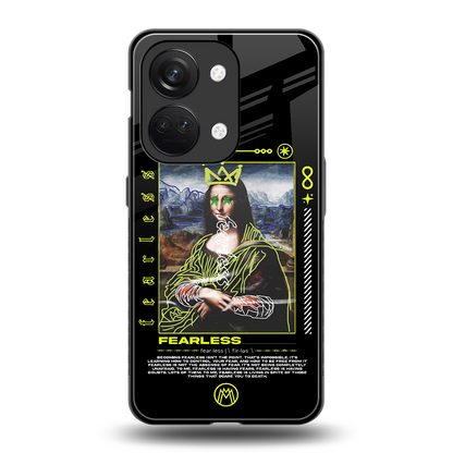 fearless mona lisa back phone cover | glass case for oneplus nord 3