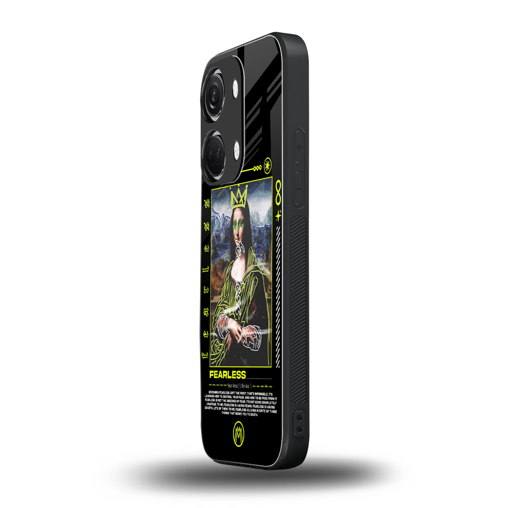 fearless mona lisa back phone cover | glass case for oneplus nord 3