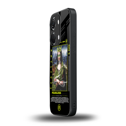 fearless mona lisa back phone cover | glass case for oneplus nord 3