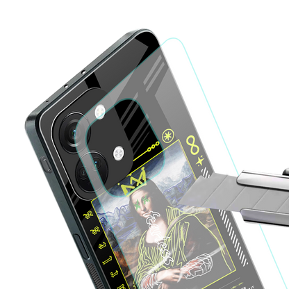 fearless mona lisa back phone cover | glass case for oneplus nord 3