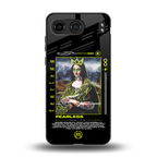 fearless mona lisa back phone cover | glass case for oneplus nord 4