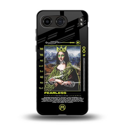 fearless mona lisa back phone cover | glass case for oneplus nord 4
