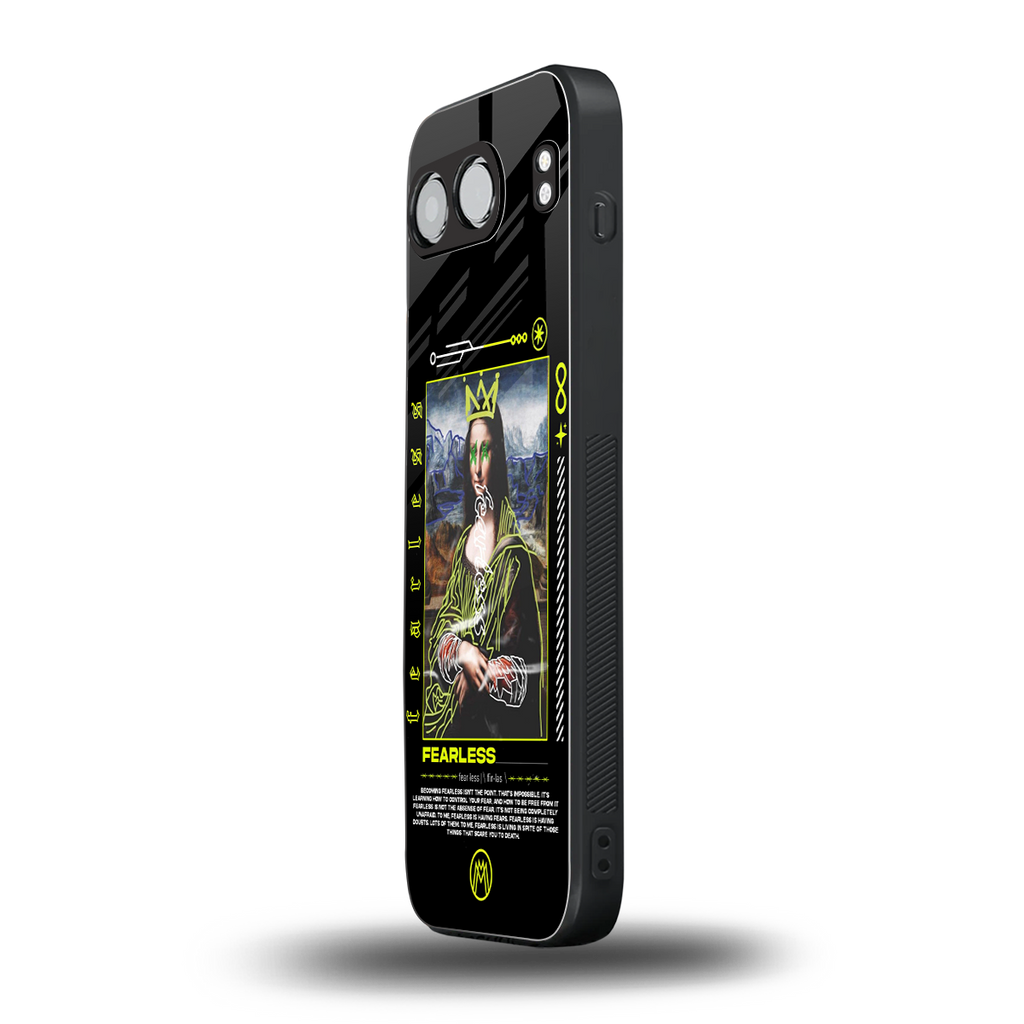 fearless mona lisa back phone cover | glass case for oneplus nord 4