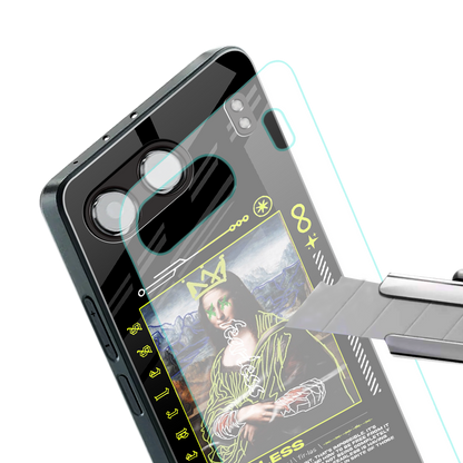 fearless mona lisa back phone cover | glass case for oneplus nord 4