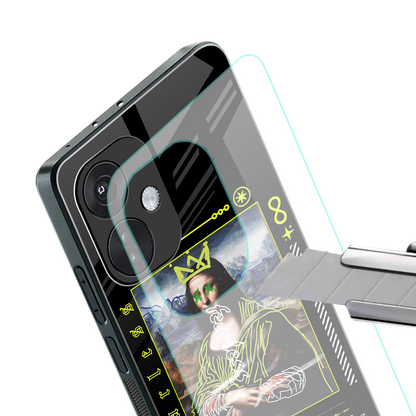 fearless mona lisa back phone cover | glass case for oneplus nord ce 3