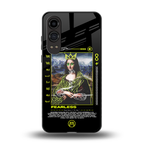 fearless mona lisa back phone cover | glass case for oneplus nord ce 4 lite