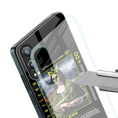 fearless mona lisa back phone cover | glass case for oneplus nord ce 4 lite