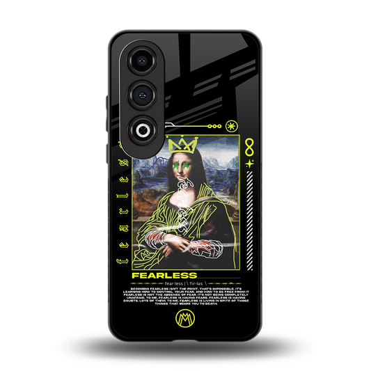 fearless mona lisa back phone cover | glass case for oneplus nord ce 4