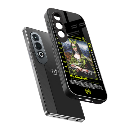 fearless mona lisa back phone cover | glass case for oneplus nord ce 4