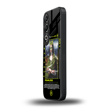 fearless mona lisa back phone cover | glass case for oneplus nord ce 4