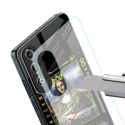 fearless mona lisa back phone cover | glass case for oneplus nord ce 4