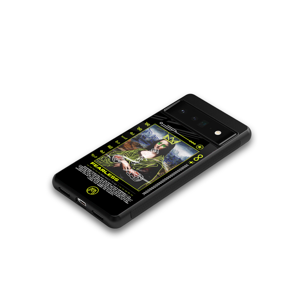 fearless mona lisa back phone cover | glass case for google pixel 6 pro