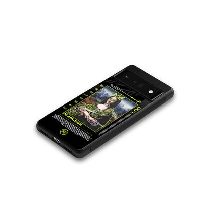 fearless mona lisa back phone cover | glass case for google pixel 6 pro