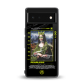 fearless mona lisa back phone cover | glass case for google pixel 6
